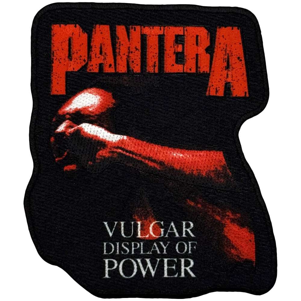 Pantera - Red Vulgar Patch - Schwarz